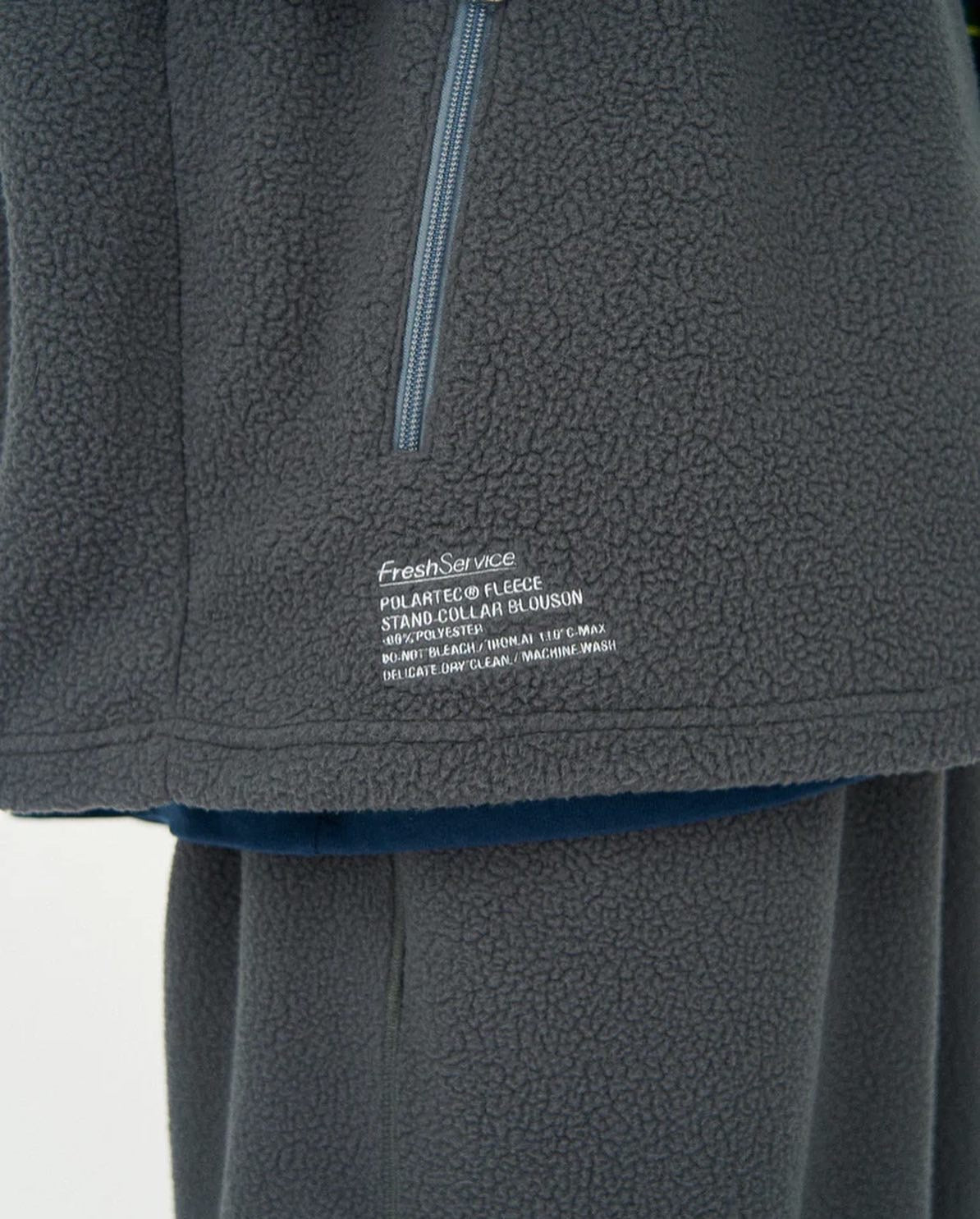 POLARTEC FLEECE STAND COLLAR BLOUSON