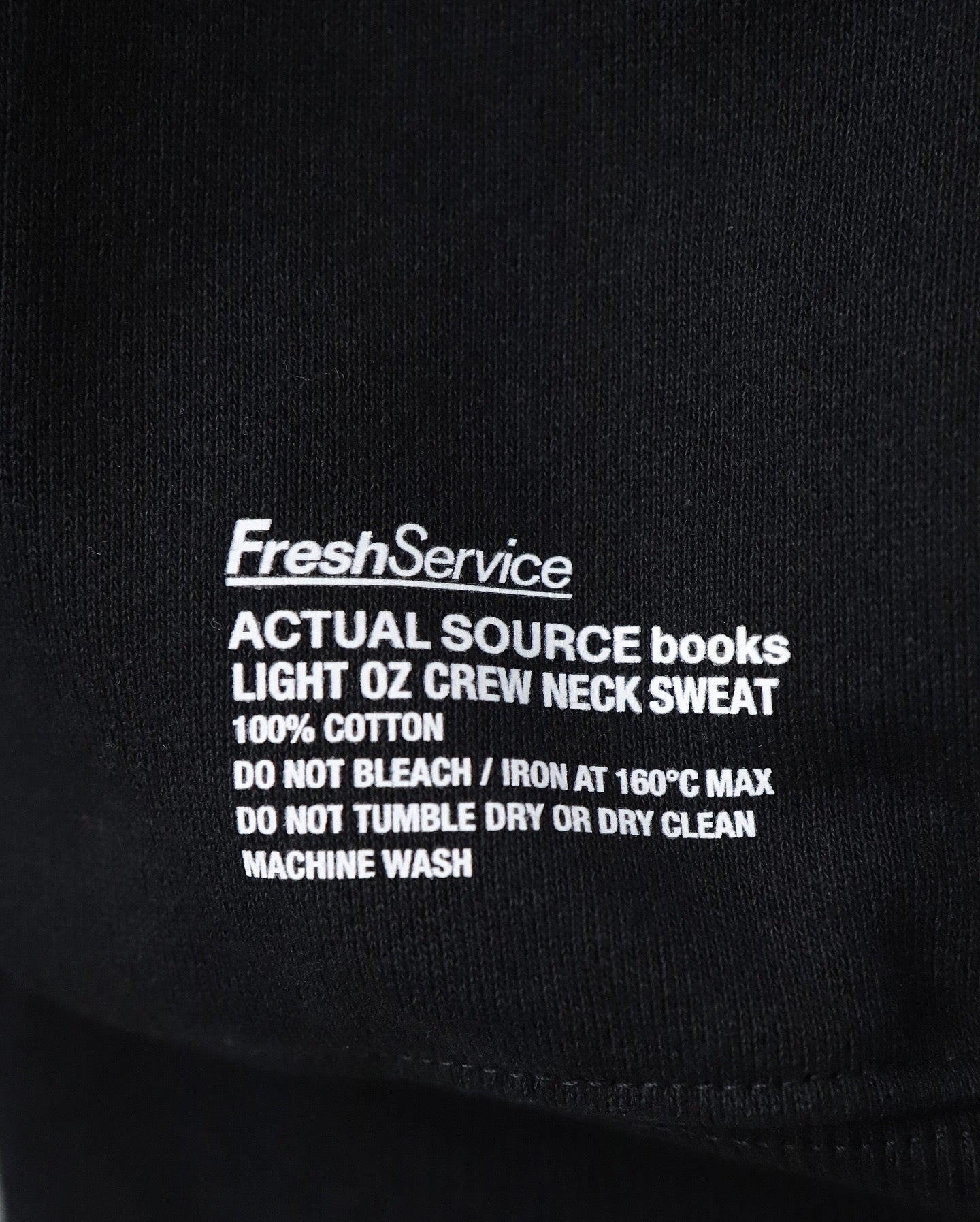 AS×FS LIGHT OZ CREW NECK SWEAT  “LITHOGRAPH”