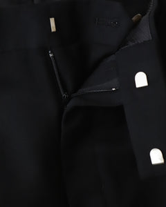 DOUBLE PLEATED SHORT TROUSERS / Dormeuil