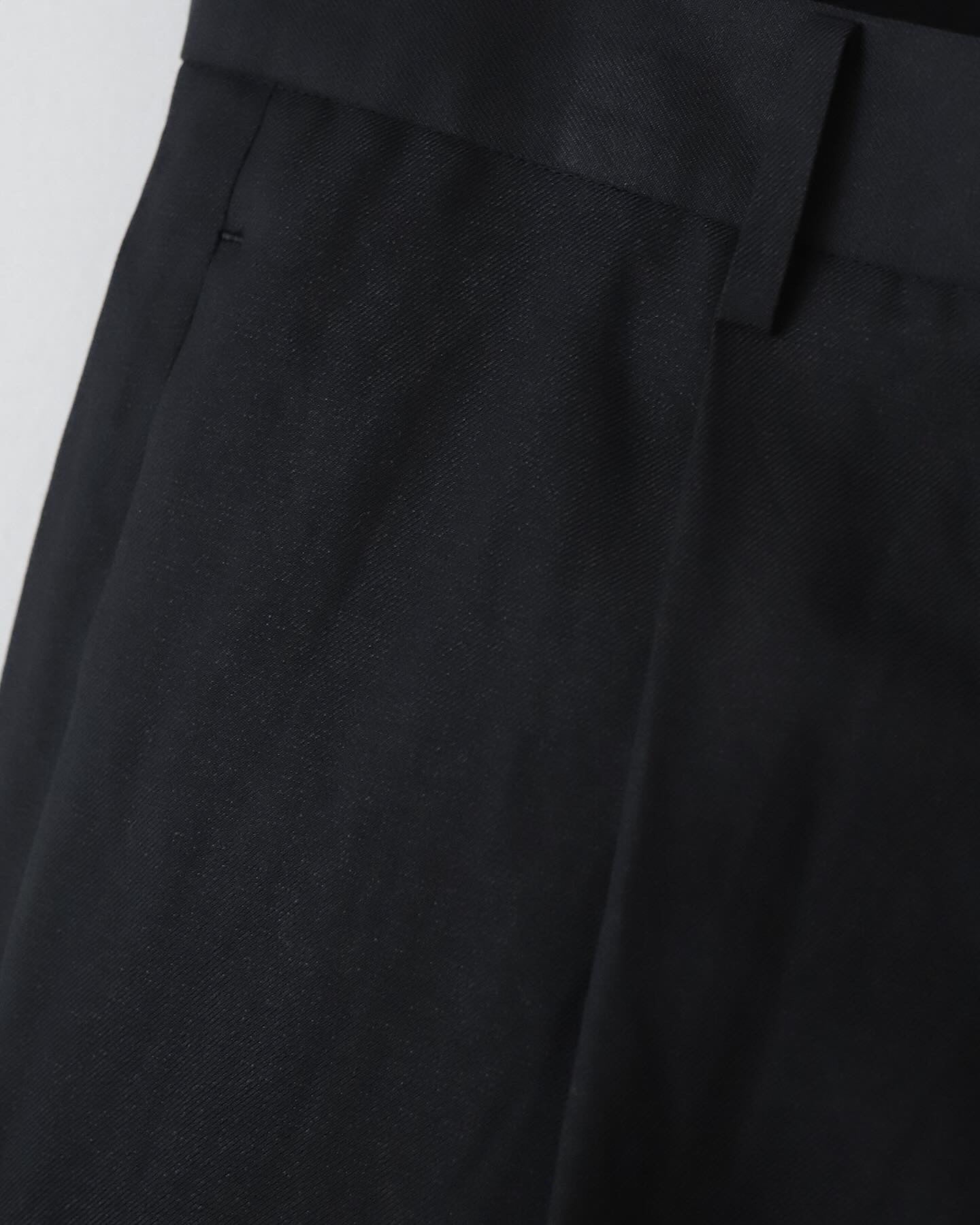 SILK WASHI TWILL WIDE PANTS