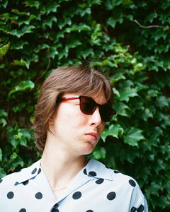 DOTS OPEN COLLAR SHIRT
