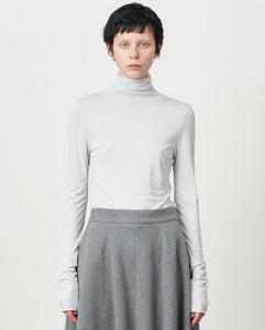 MODAL SILK JERSEY TURTLENECK