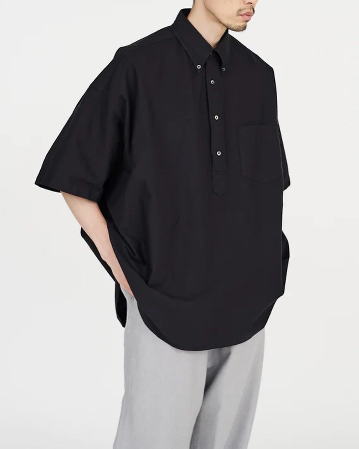 OXFORD OVERSIZED S/S B.D PULLOVER SHIRT