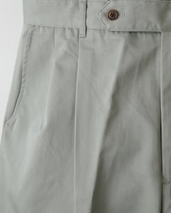 OUT TUCK WIDE TAPERED PANTS
