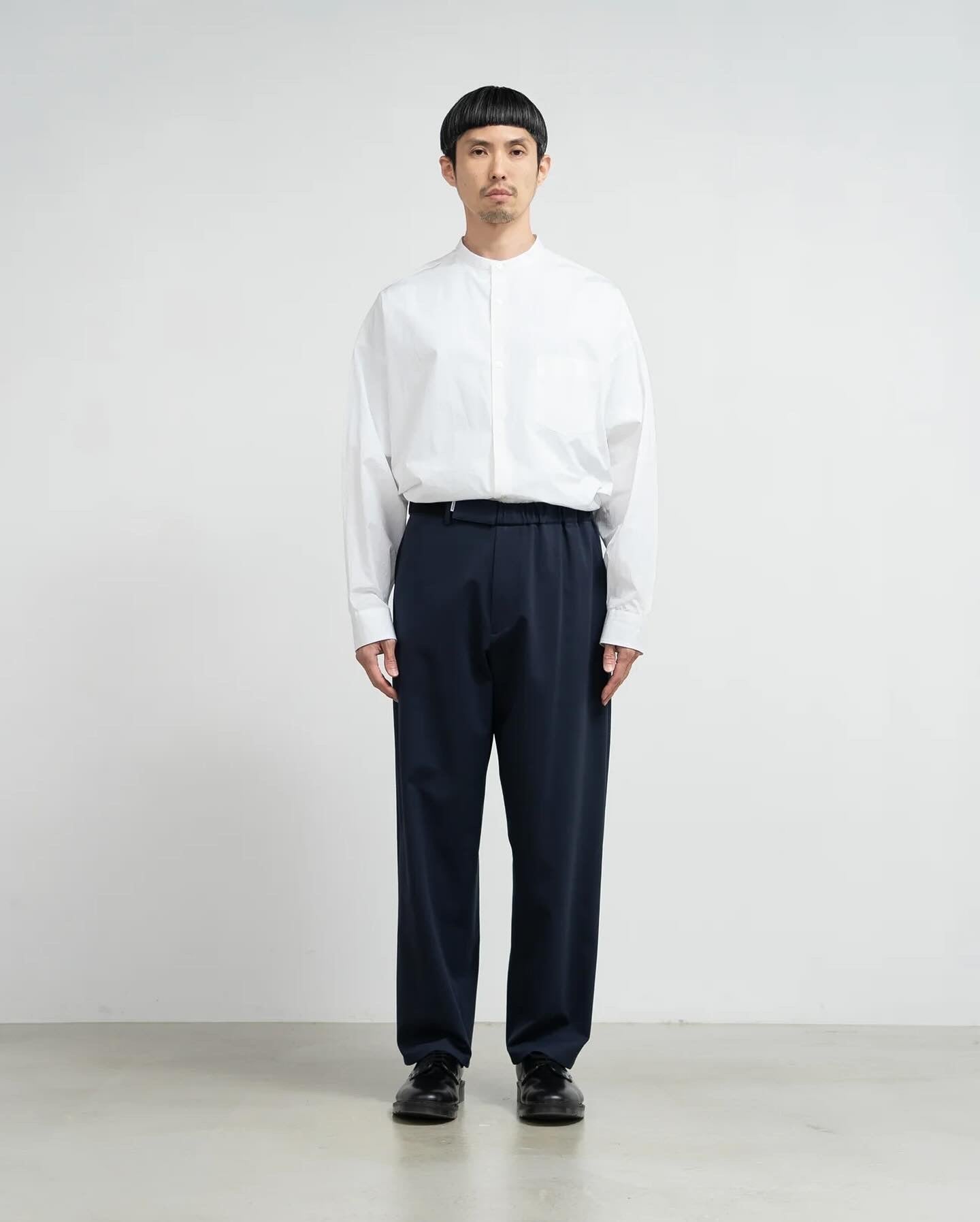 COMPACT PONTE WIDE TAPERED CHEF PANTS