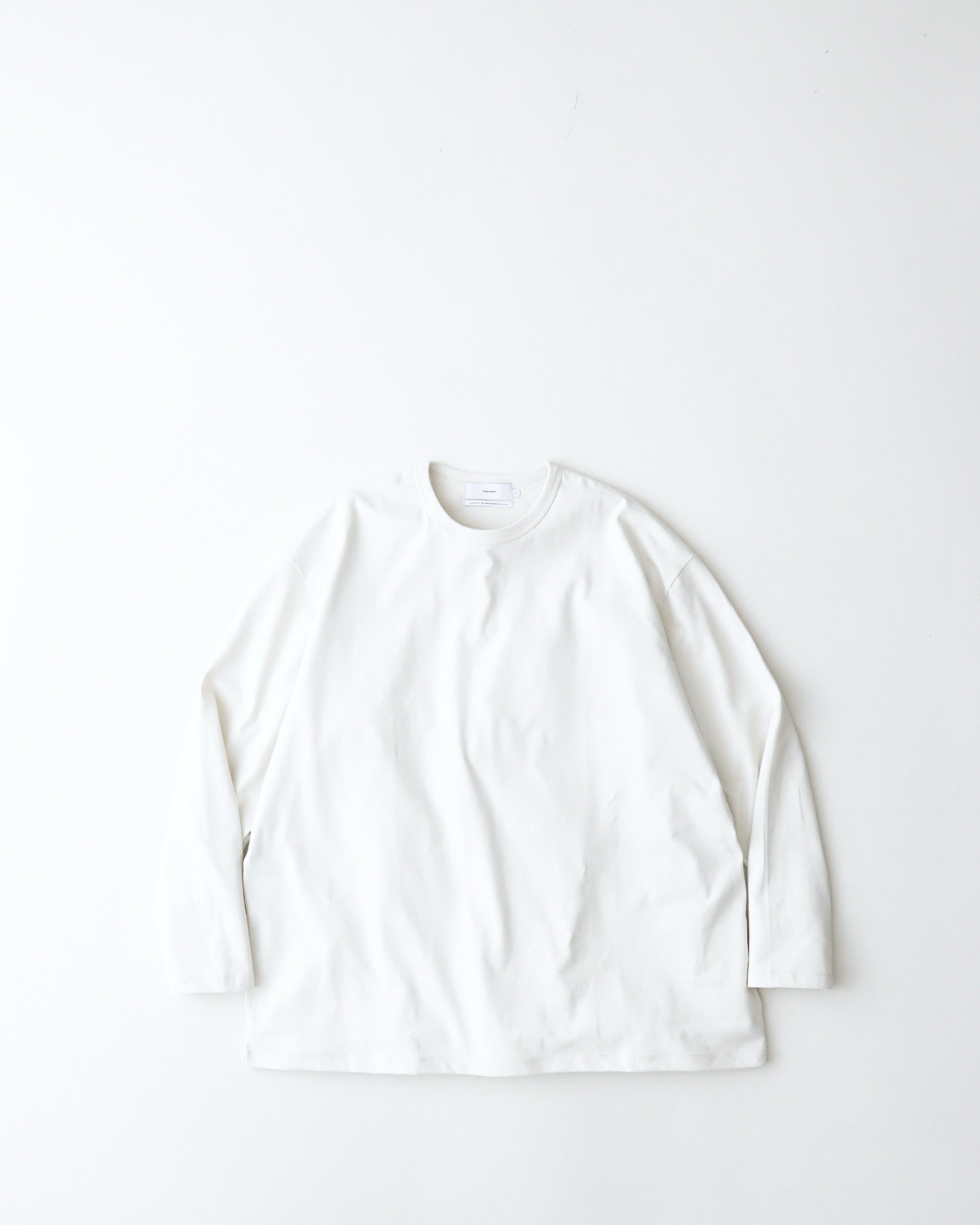 RECYCLED COTTON JERSEY L/S TEE