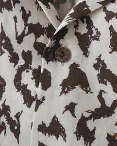 LEOPARD OPEN COLLAR SHIRT