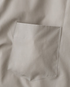 ALUMO for GP S/S OVERSIZED BAND COLLAR SHIRT