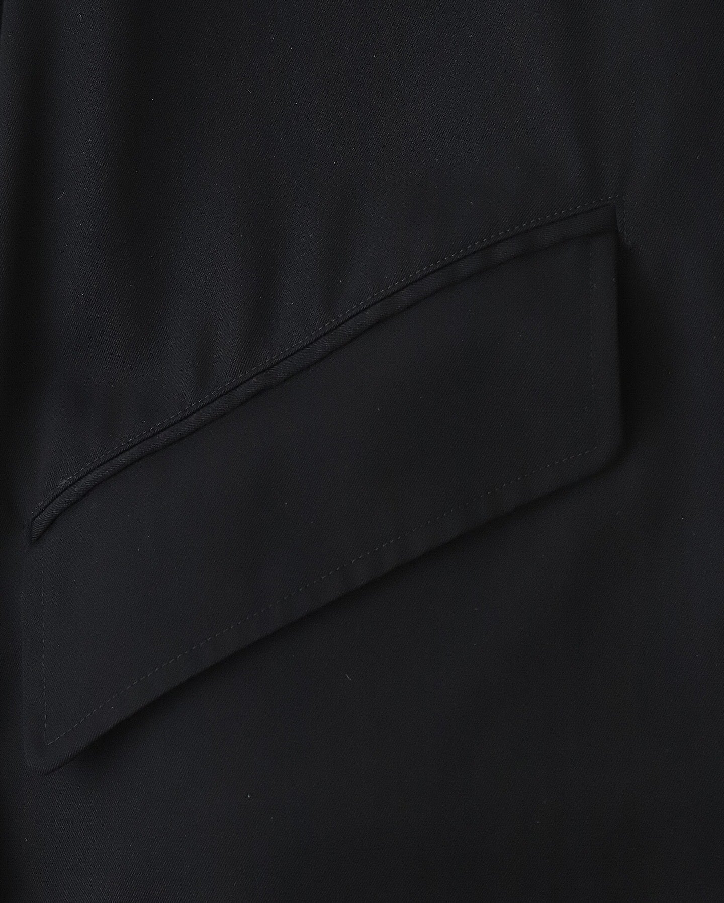 FULLED WOOL GABARDINE OVERSIZED BAL COLLAR COAT
