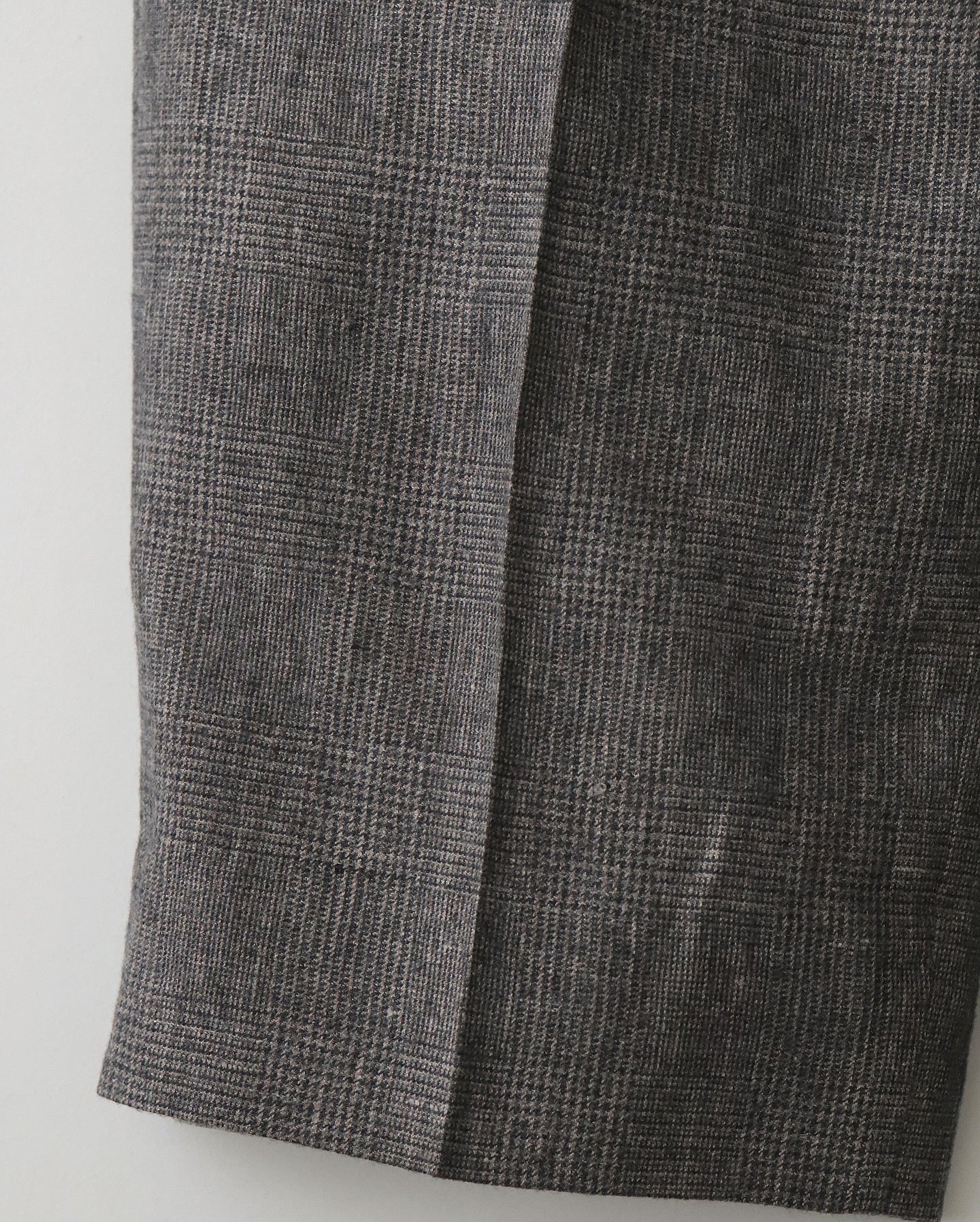 LINEN WOOL TWILL TUCKED EASY PANTS（WOMEN）