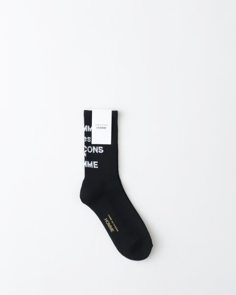 COMME des GARCONS HOMME LOGO SOCKS – NCNR WEB STORE