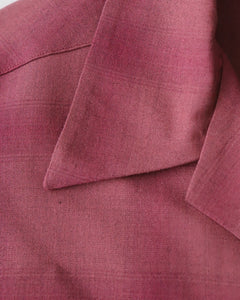 CHECK OPEN COLLAR SHIRT