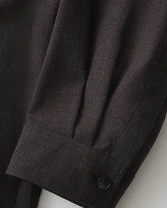 TWIST WOOL WASHER OVERSIZED SHIRT
