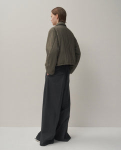 COMPACT WOOL 3TUCKED WIDE PANTS（WOMEN）