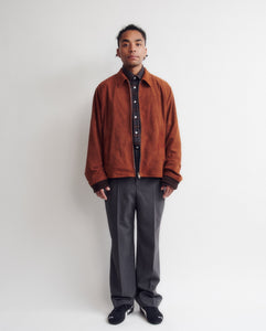 GOAT SUEDE ZIP UP BLOUSON