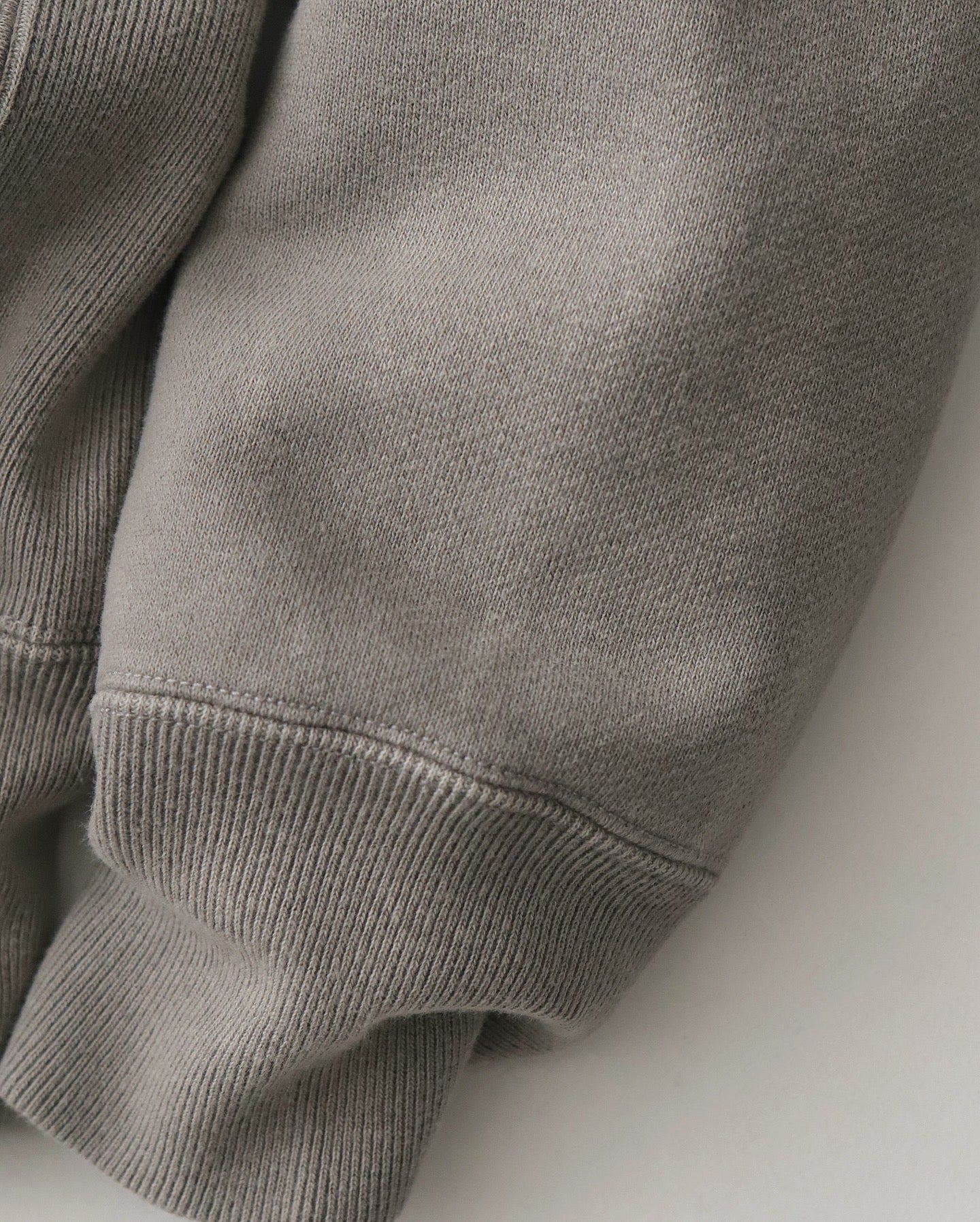 VINTAGE HALF ZIP RIB COLLAR SWEATSHIRT