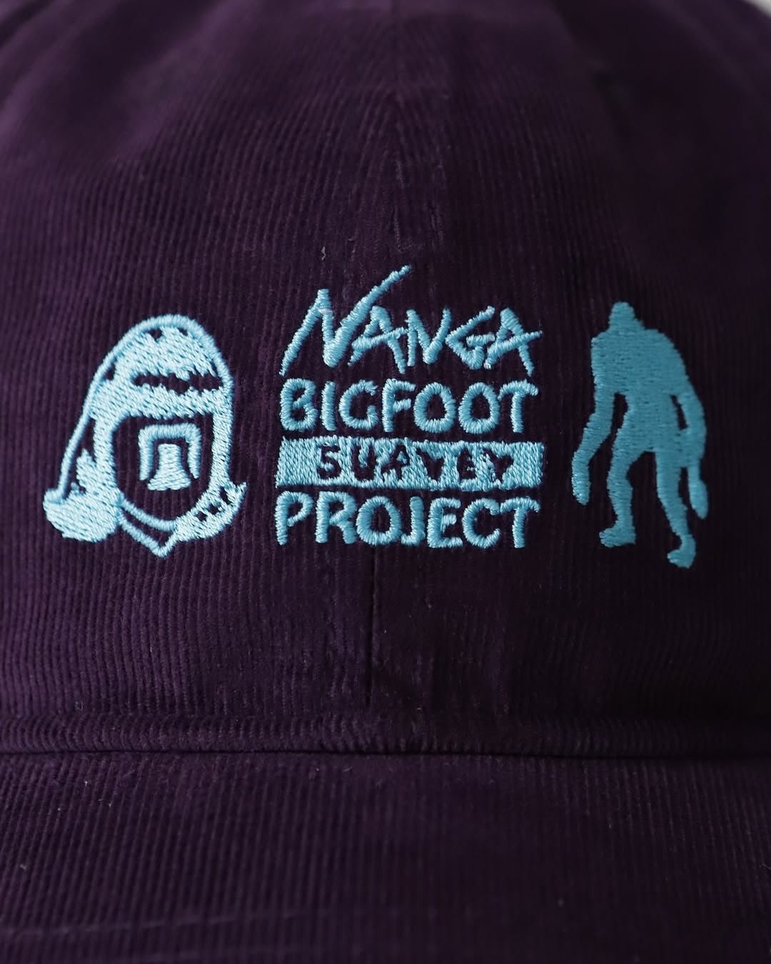 NANGA×TACOMA FUJI RECORDS BIGFOOT SURVEY PROJECT LOGO CORDUROY CAP