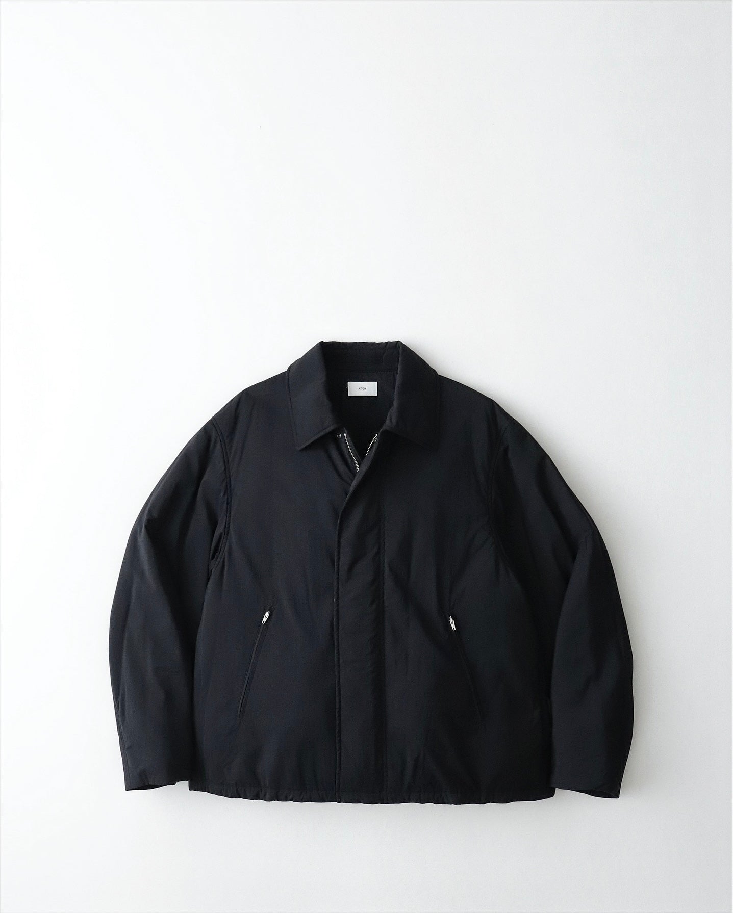 MAT AIRY NYLON WOOL PADDED HARRINGTON JACKET