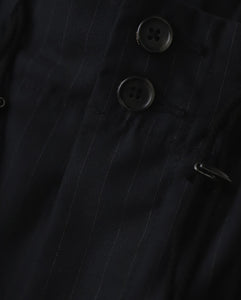 CIRCULAR SHORT PANTS BLACK STRIPE