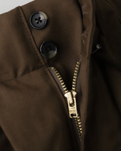 CIRCULAR SHORT PANTS BROWM TWILL