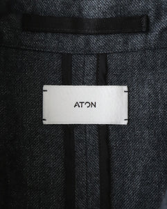 LINEN WOOL TWILL SHIRT JACKET