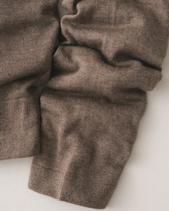 GARMENT DYED CASHMERE SILK CREWNECK CARDIGAN（WOMEN）