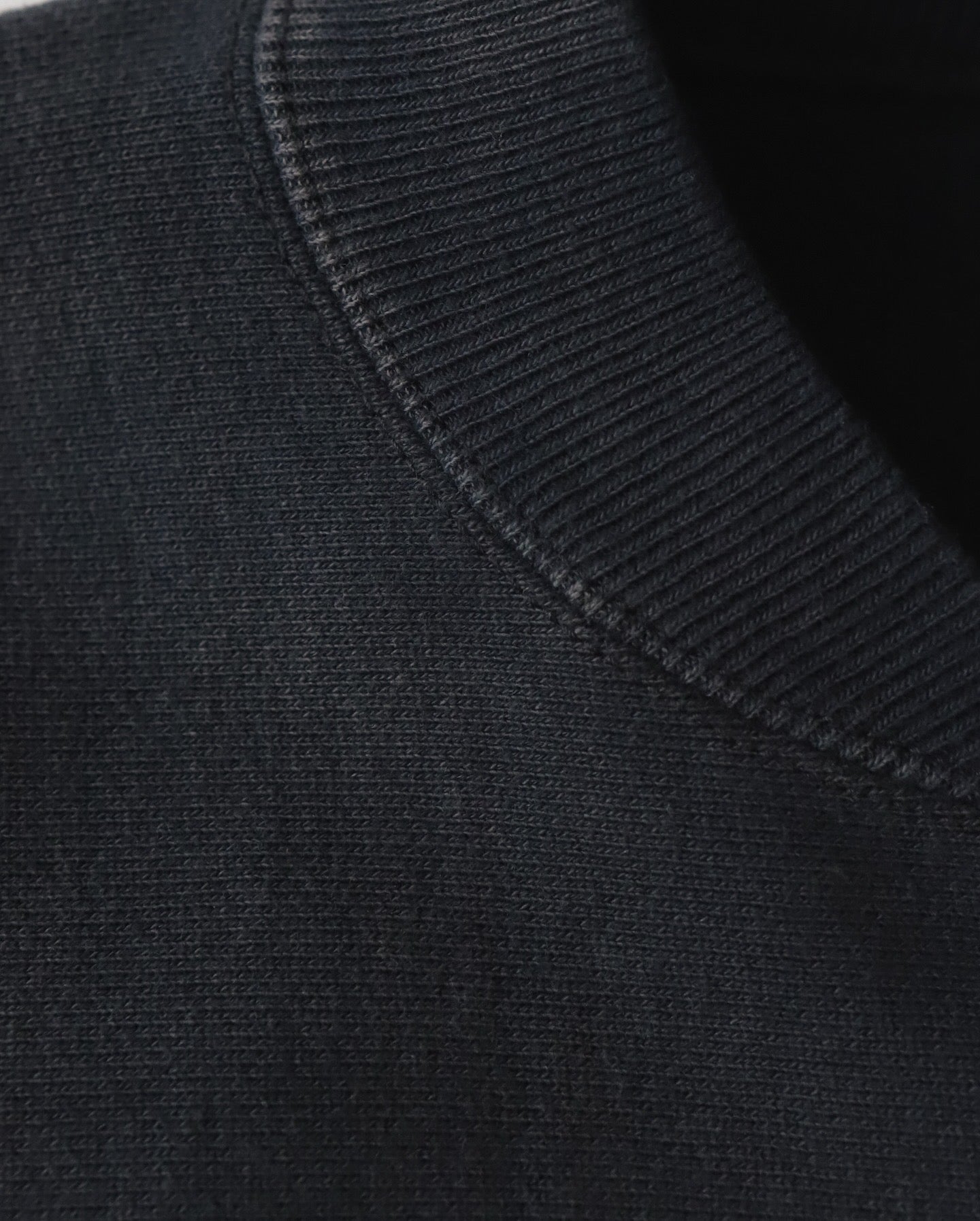 VINTAGE HALF ZIP RIB COLLAR SWEATSHIRT