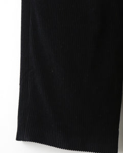 WOOL CORDUROY WIDE TAPERED TROUSERS