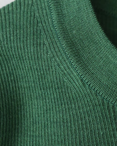 RAMIE WOOL RIB｜RIB MOCKNECK SWEATER（WOMEN）