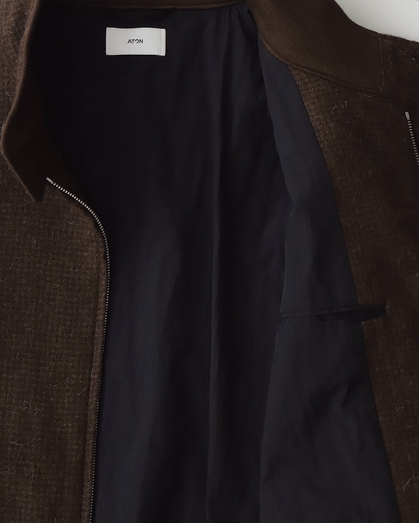 ALPACA HOUND TOOTH HARRINGTON JACKET