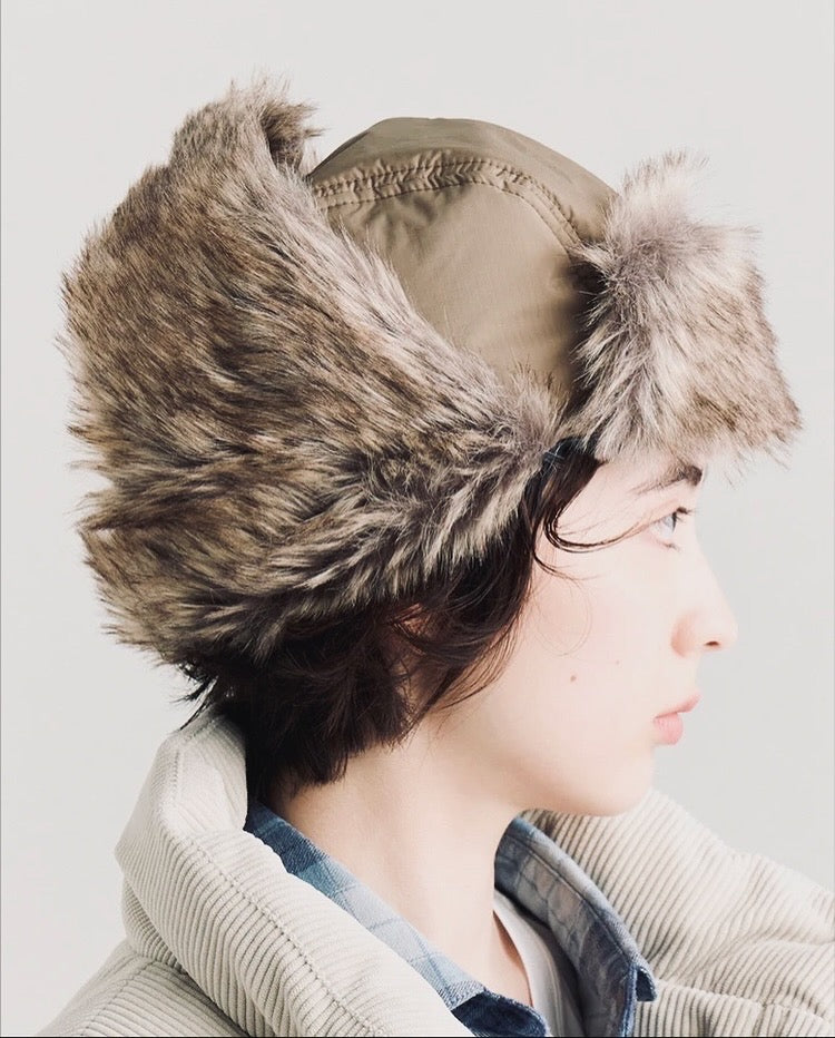 AURORA TEX FUR FLIGHT CAP