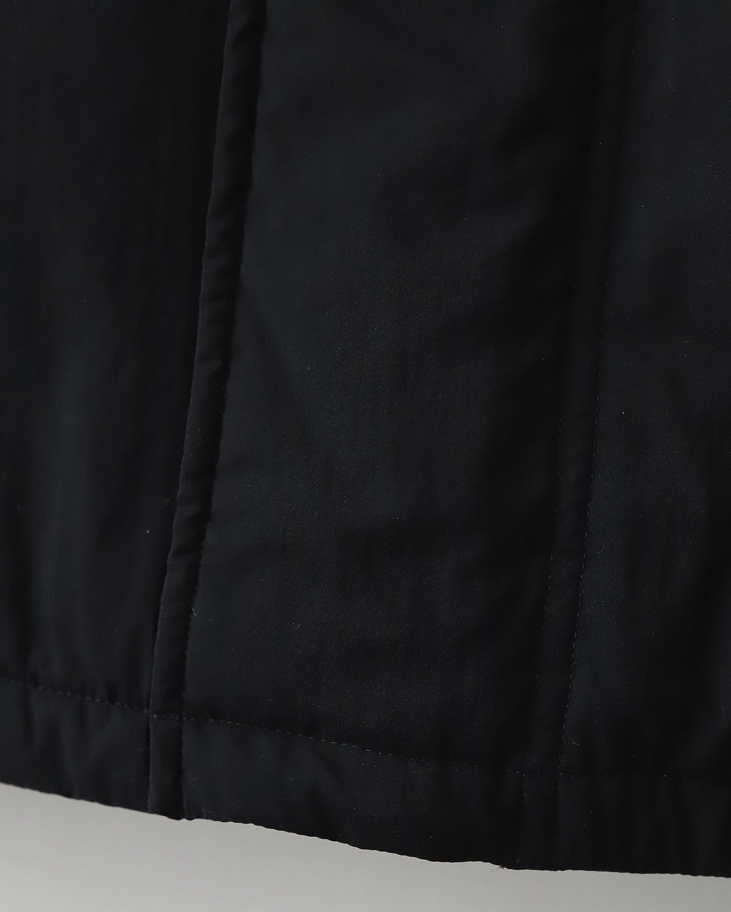 MAT AIRY NYLON WOOL PADDED HARRINGTON JACKET