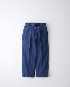 FARAH ONE-TUCK WIDE PANTS / DENIM – NCNR WEB STORE