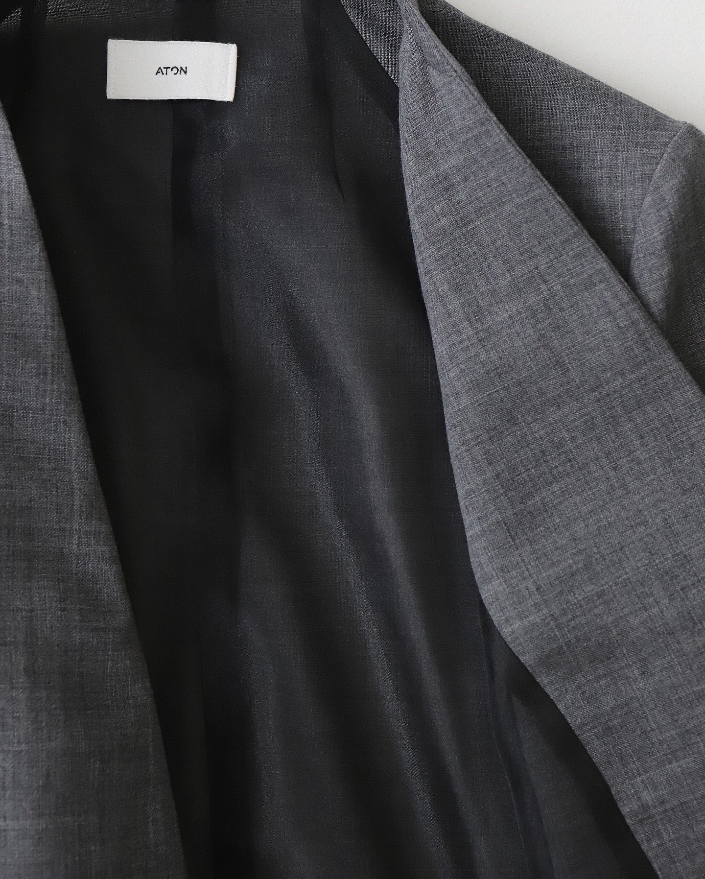 TECHNO WOOL ETERMIN COLLARLESS JACKET（WOMEN）