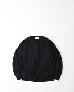 HIGH GAUGE L/S OVERSIZED CREW NECK KNIT