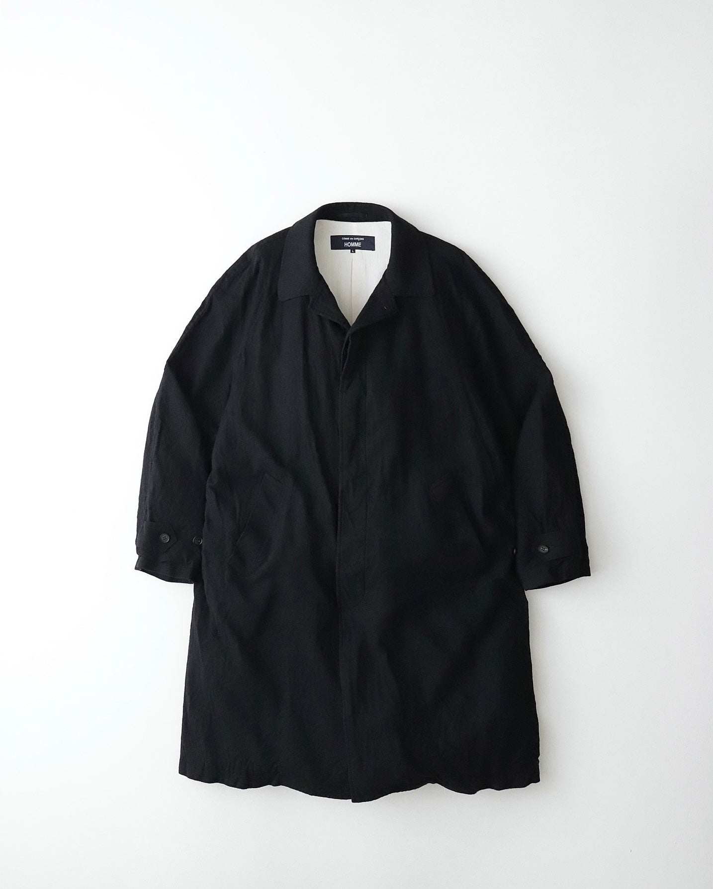 WOOL SERGE FULLING COAT