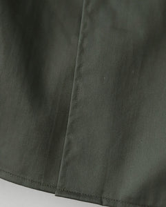 SILICON POPLIN OVERSIZED REGULAR COLLAR SHIRT