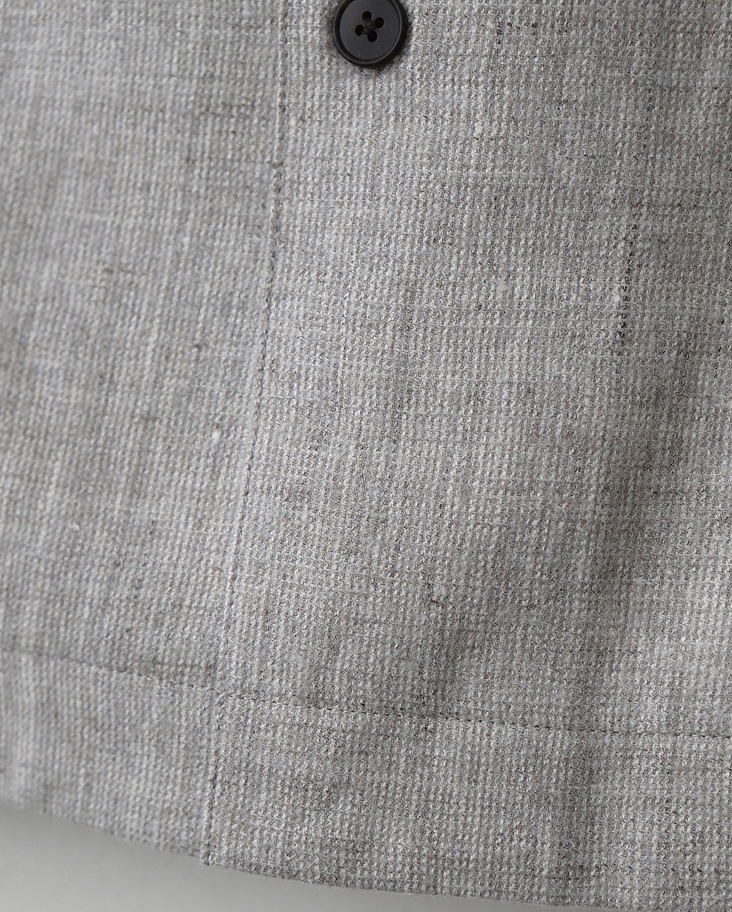 LINEN WOOL TWILL SHIRT JACKET