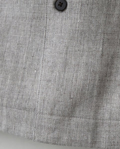 LINEN WOOL TWILL SHIRT JACKET