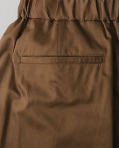 SILICON POPLIN TWO TUCK EASY PANTS