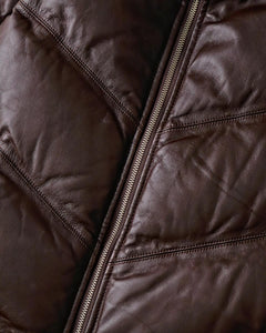 LEATHER DOWN JACKET -A-
