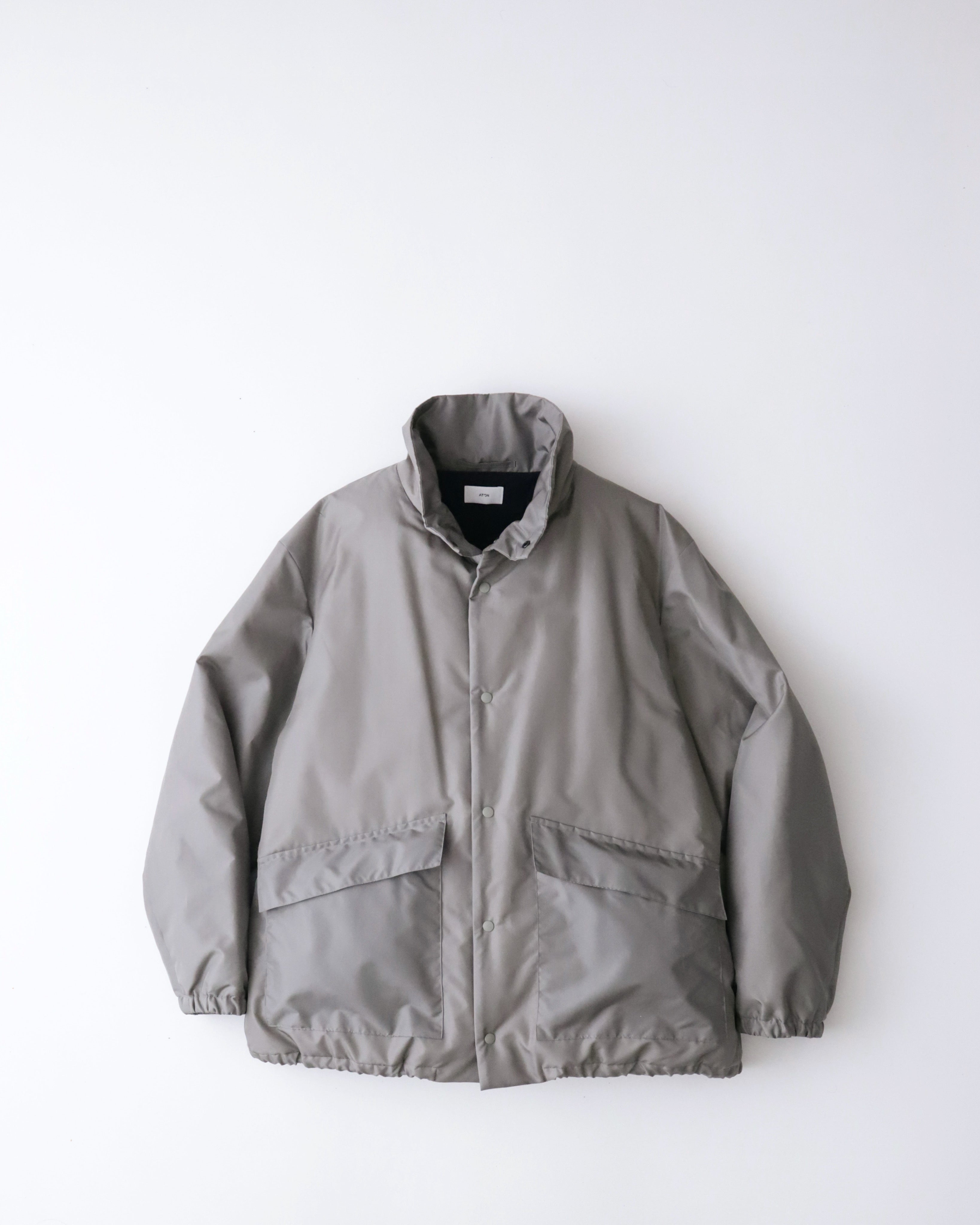 ACRYLIC COATED SILK  PADDED STAND COACH JACKET