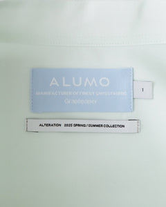 ALUMO for GP S/S OVERSIZED BAND COLLAR SHIRT