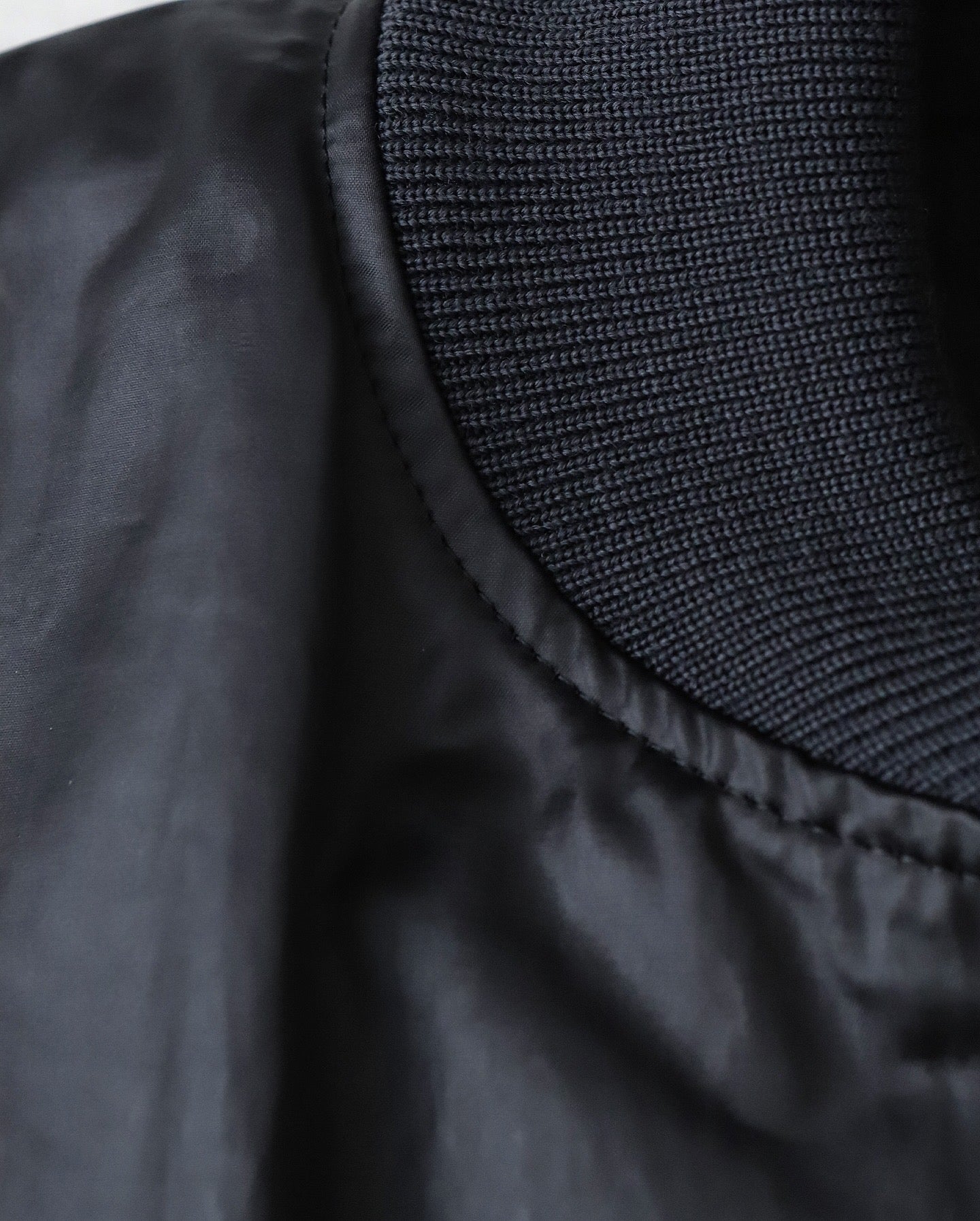 COWHIDE NYLON CROPPED JACKET MA-1（WOMEN）