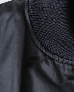 COWHIDE NYLON CROPPED JACKET MA-1（WOMEN）