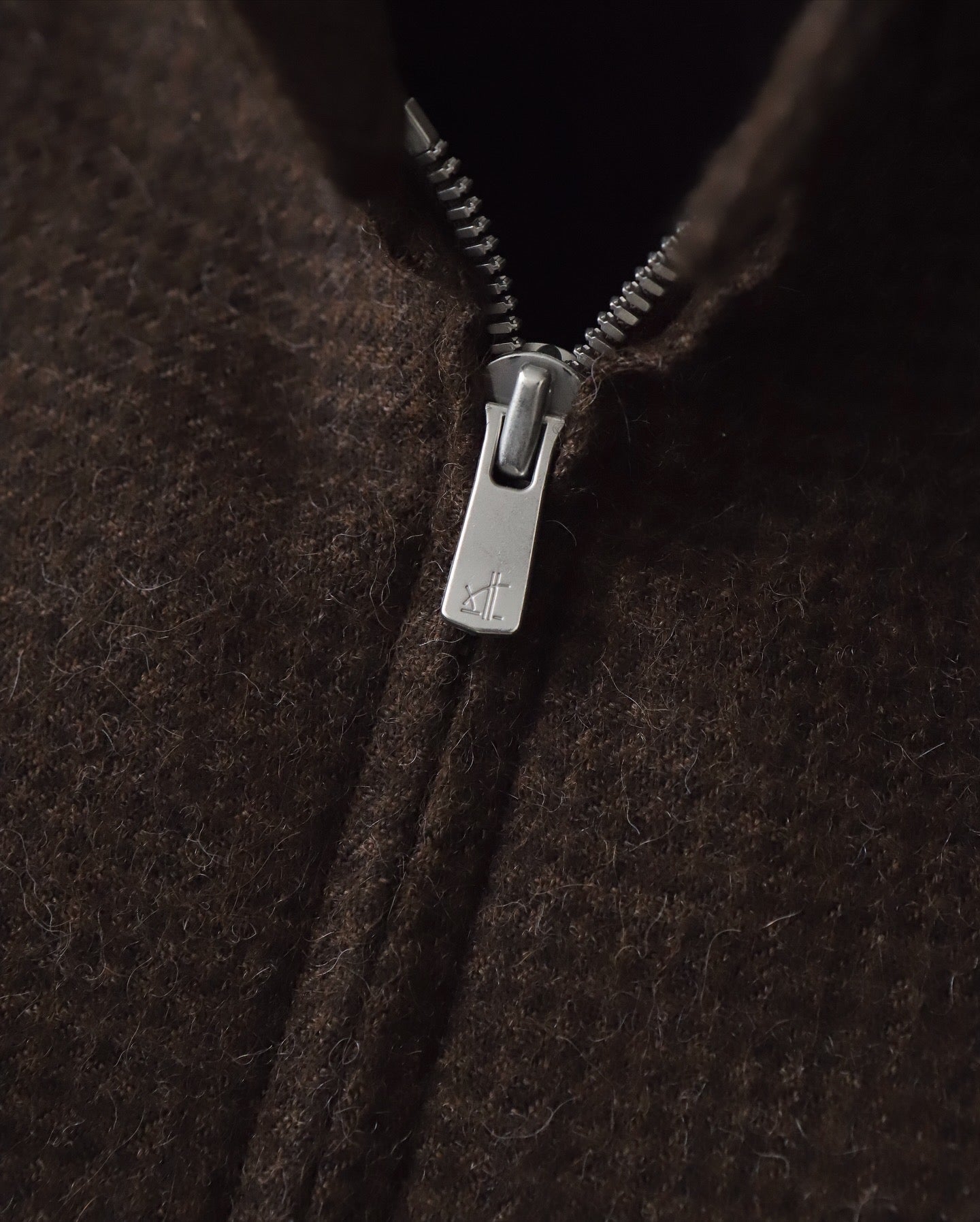 ALPACA HOUND TOOTH HARRINGTON JACKET