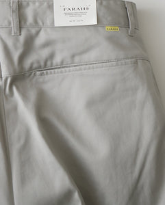 OUT TUCK WIDE TAPERED PANTS