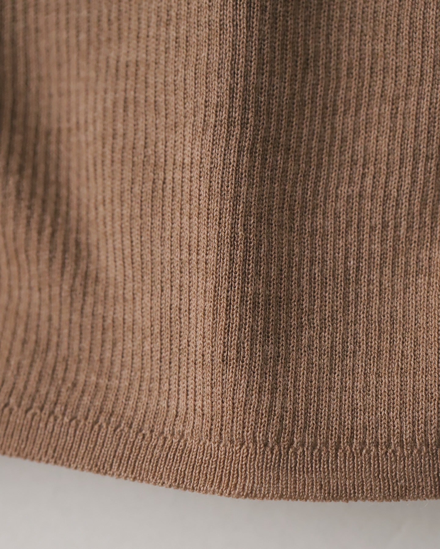 RAMIE WOOL RIB｜RIB MOCKNECK SWEATER（WOMEN）