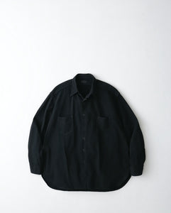 BLACK DYED DENIM SHIRT