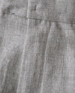 LINEN WOOL TWILL TUCKED EASY PANTS（WOMEN）